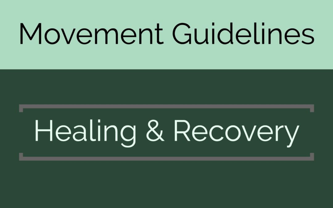 Movement Guidelines: Healing & Recovery